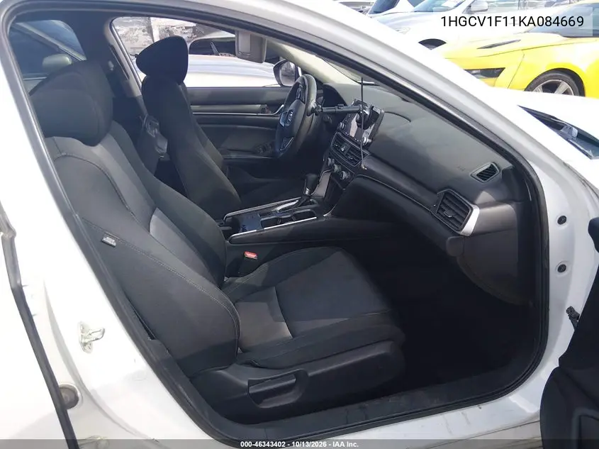 2019 HONDA ACCORD VIN 1HGCV1F11KA084669 — фото 5