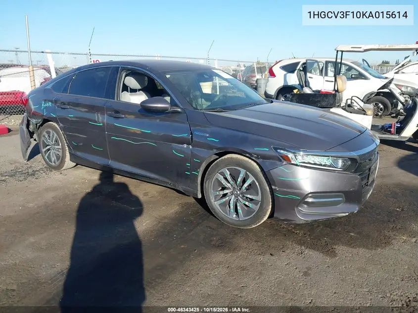 HONDA ACCORD 2019, VIN 1HGCV3F10KA015614