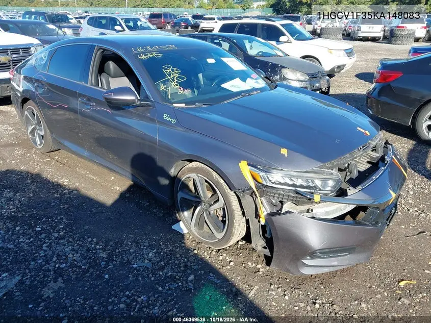 HONDA ACCORD 2019, VIN 1HGCV1F35KA148083