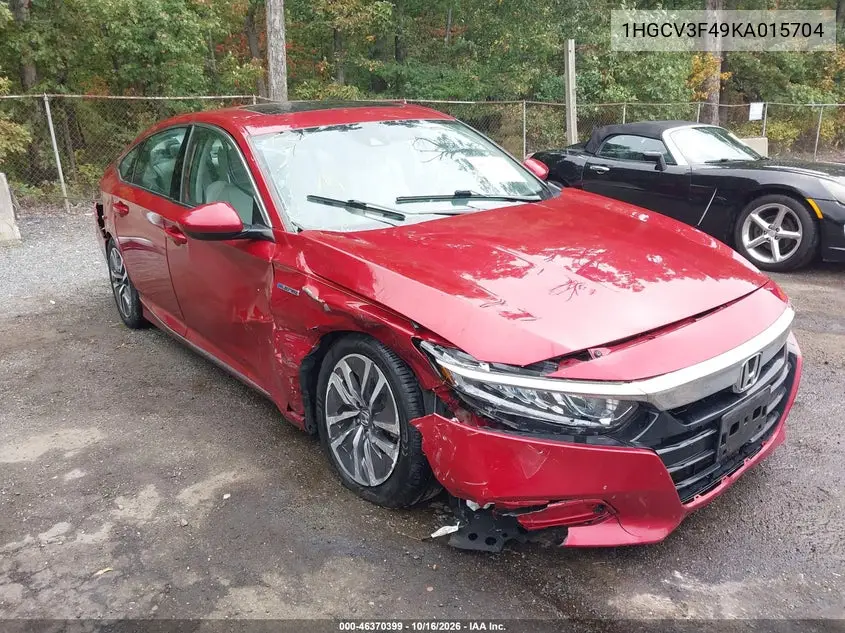 HONDA ACCORD 2019, VIN 1HGCV3F49KA015704