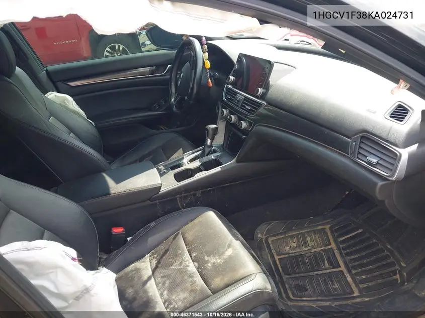 2019 HONDA ACCORD VIN 1HGCV1F38KA024731 — фото 5
