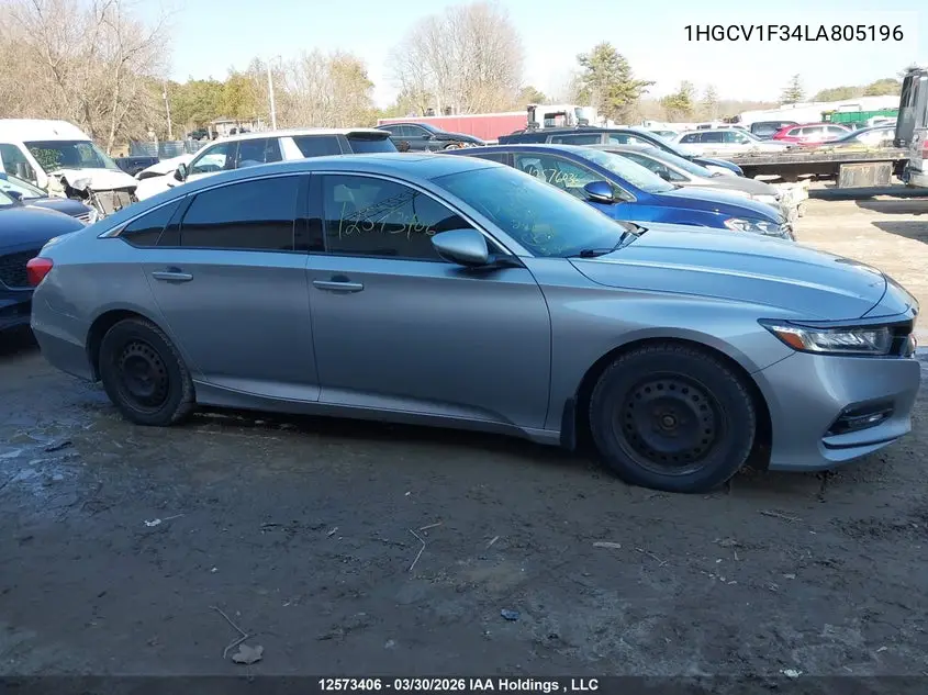 2020 HONDA ACCORD VIN 1HGCV1F34LA805196 — фото 13