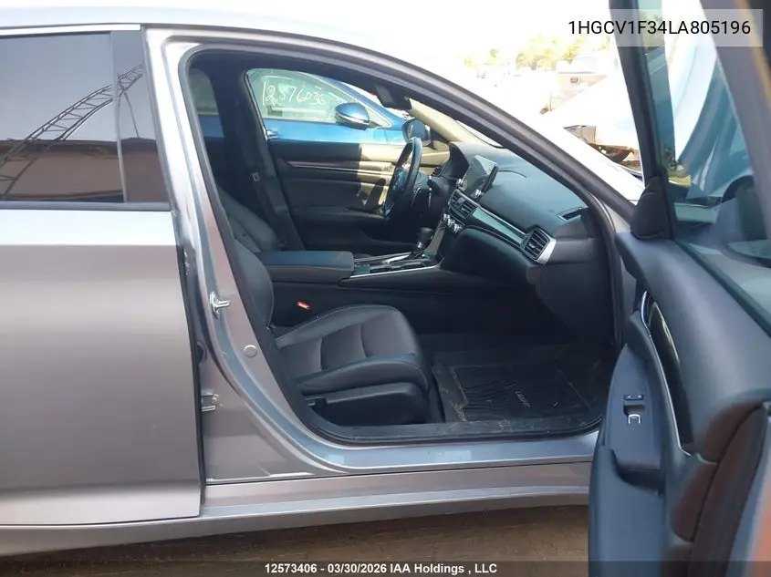 2020 HONDA ACCORD VIN 1HGCV1F34LA805196 — фото 5