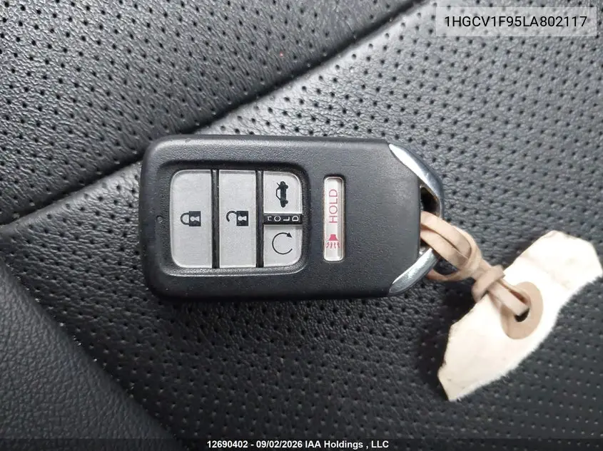 2020 HONDA ACCORD VIN 1HGCV1F95LA802117 — фото 11
