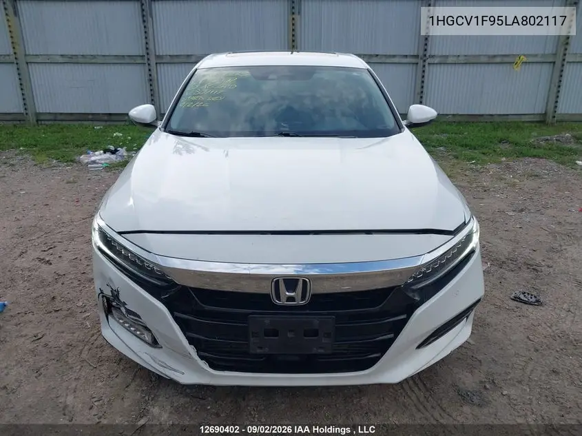 2020 HONDA ACCORD VIN 1HGCV1F95LA802117 — фото 12