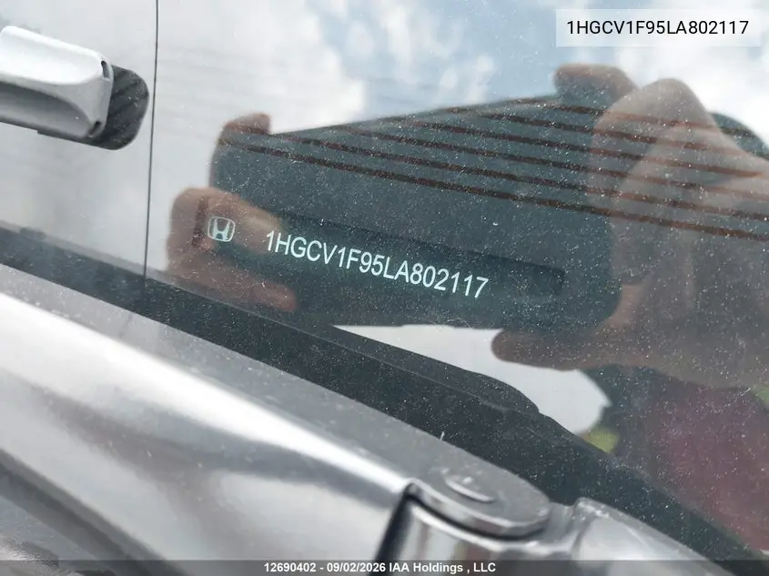 2020 HONDA ACCORD VIN 1HGCV1F95LA802117 — фото 17