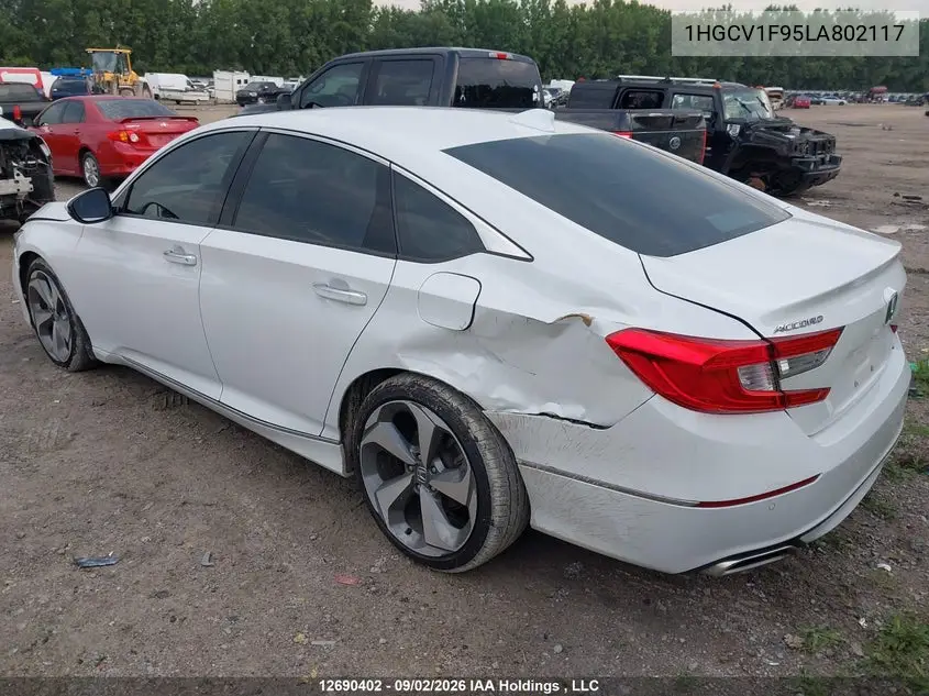 2020 HONDA ACCORD VIN 1HGCV1F95LA802117 — фото 6