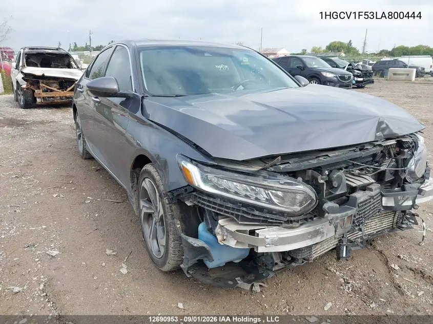 HONDA ACCORD 2020, VIN 1HGCV1F53LA800444