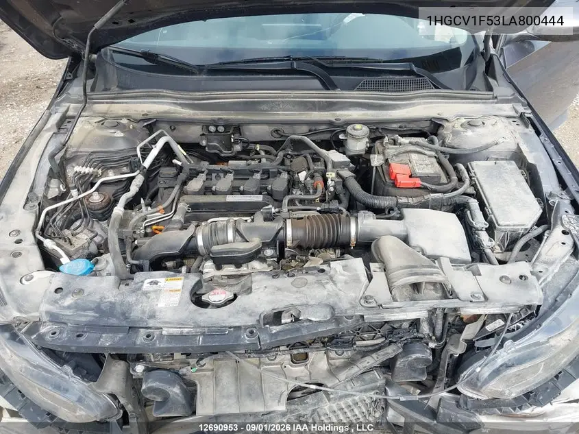2020 HONDA ACCORD VIN 1HGCV1F53LA800444 — фото 10