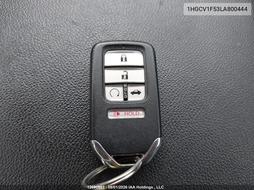 2020 HONDA ACCORD VIN 1HGCV1F53LA800444 — фото 11
