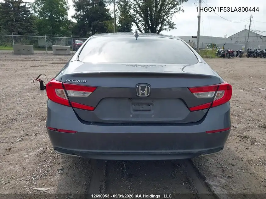 2020 HONDA ACCORD VIN 1HGCV1F53LA800444 — фото 16