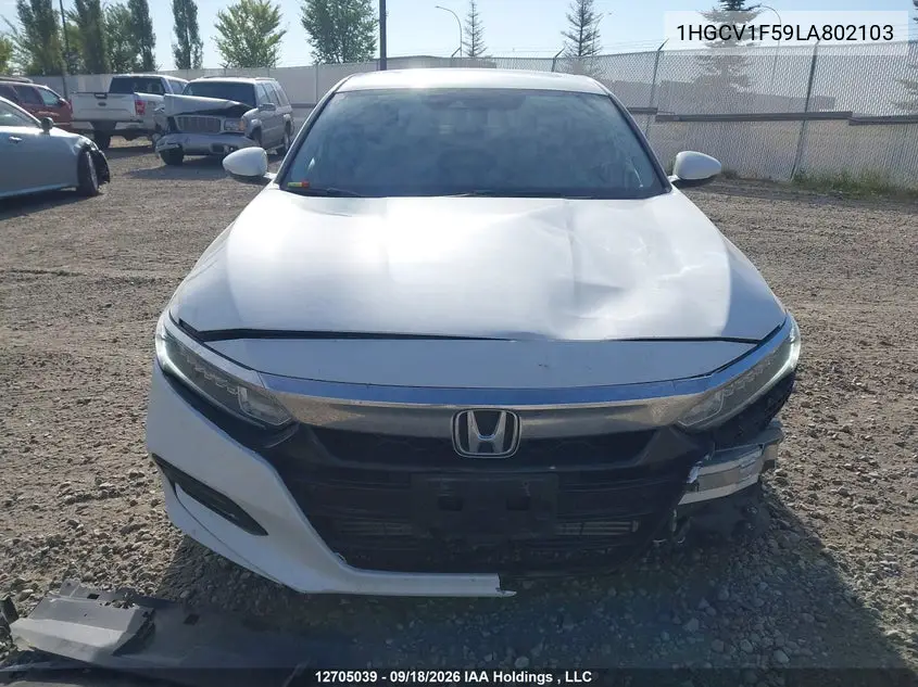 2020 HONDA ACCORD VIN 1HGCV1F59LA802103 — фото 12