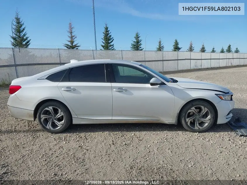 2020 HONDA ACCORD VIN 1HGCV1F59LA802103 — фото 13
