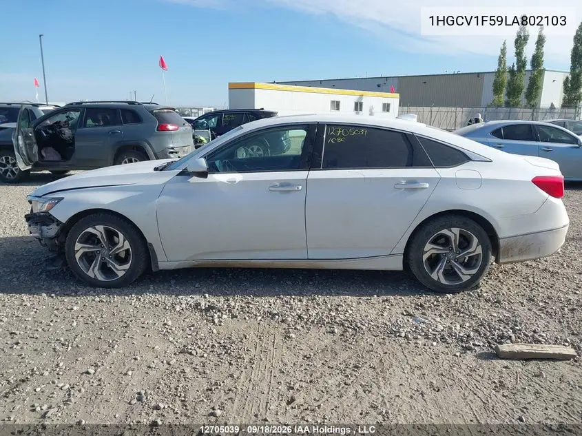 2020 HONDA ACCORD VIN 1HGCV1F59LA802103 — фото 14