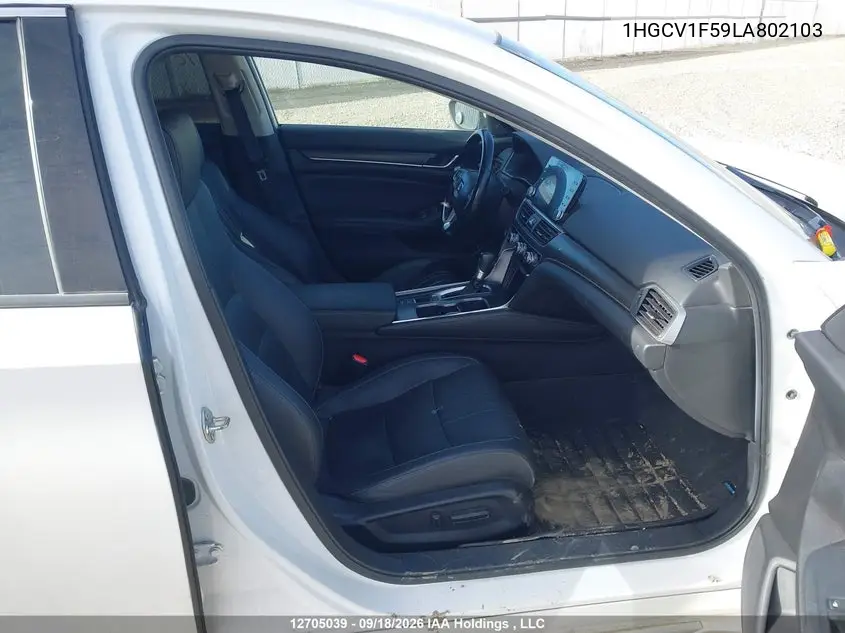 2020 HONDA ACCORD VIN 1HGCV1F59LA802103 — фото 5