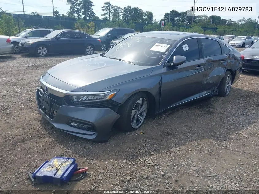 2020 HONDA ACCORD VIN 1HGCV1F42LA079783 — фото 2
