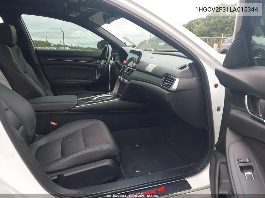2020 HONDA ACCORD VIN 1HGCV2F31LA015344 — фото 5