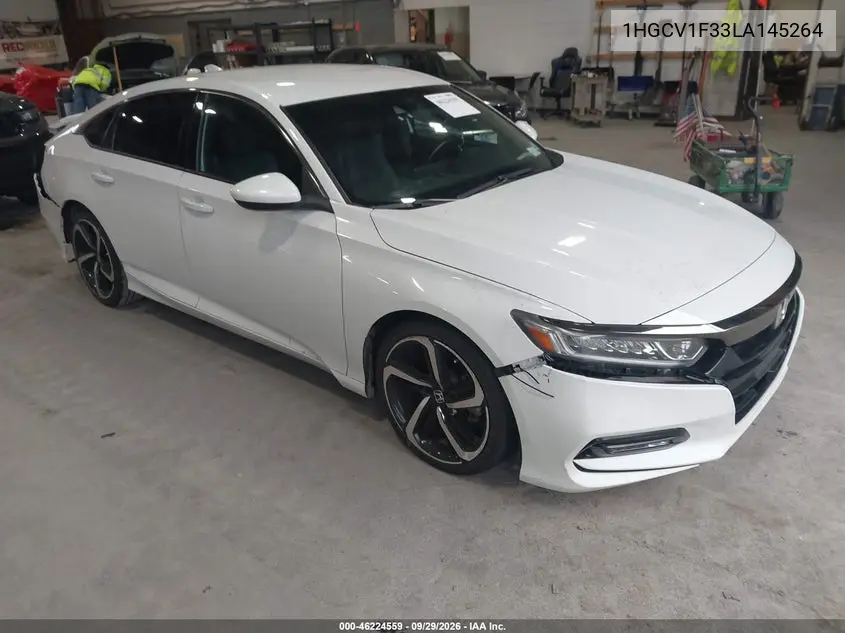 HONDA ACCORD 2020, VIN 1HGCV1F33LA145264