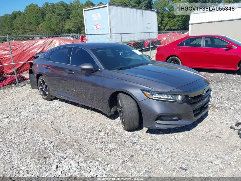 HONDA ACCORD 2020, VIN 1HGCV1F38LA055348