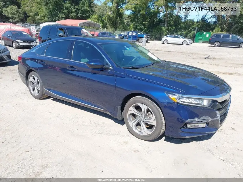 HONDA ACCORD 2020, VIN 1HGCV1F44LA068753