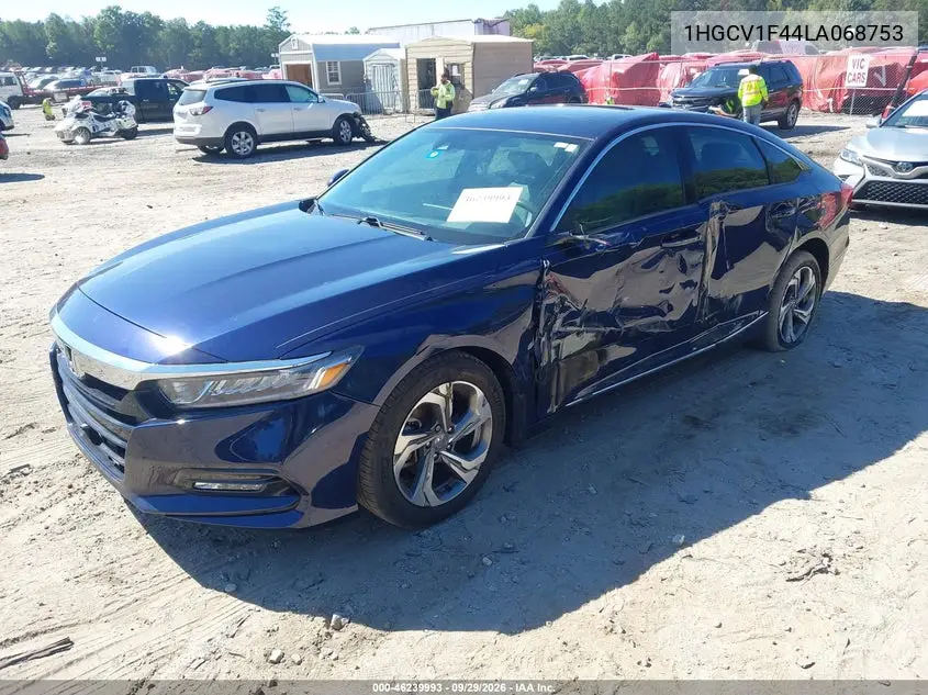 2020 HONDA ACCORD VIN 1HGCV1F44LA068753 — фото 2