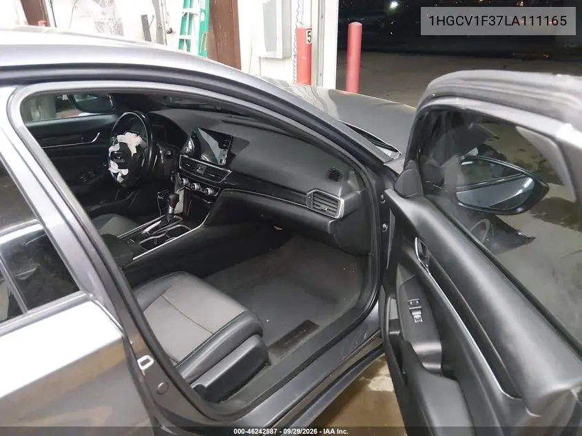 2020 HONDA ACCORD VIN 1HGCV1F37LA111165 — фото 5