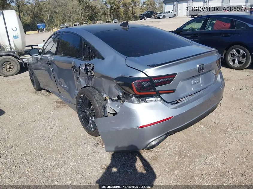 2020 HONDA ACCORD VIN 1HGCV1F3XLA085077 — фото 3