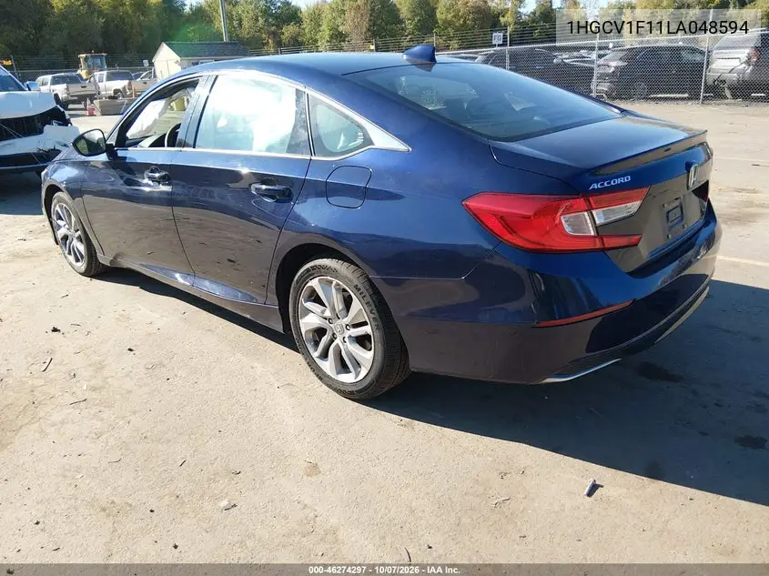 2020 HONDA ACCORD VIN 1HGCV1F11LA048594 — фото 3