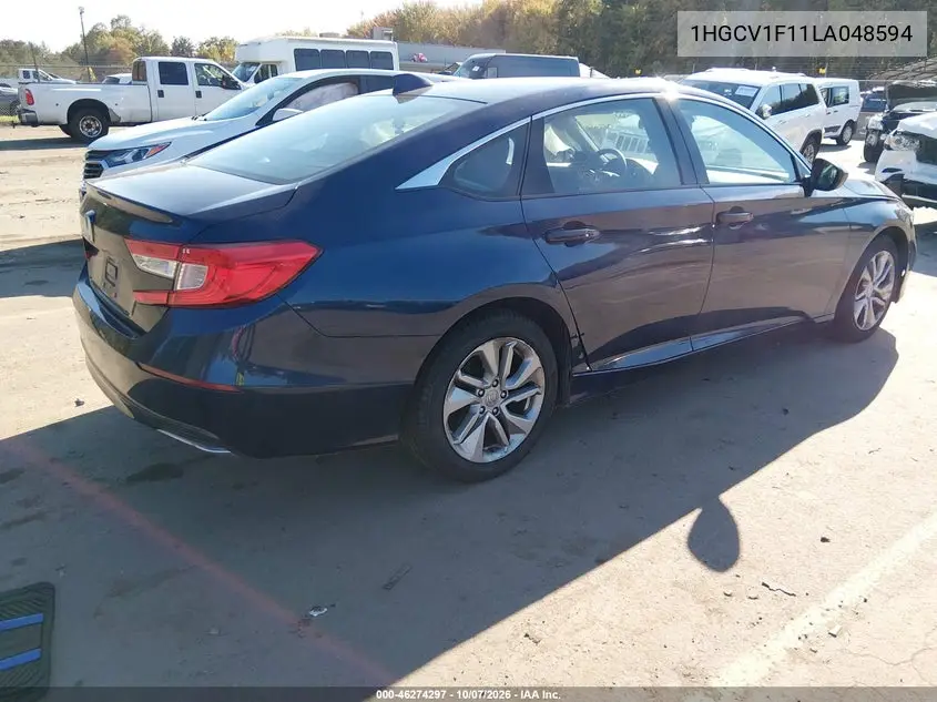2020 HONDA ACCORD VIN 1HGCV1F11LA048594 — фото 4