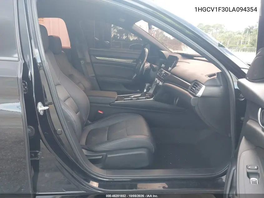 2020 HONDA ACCORD VIN 1HGCV1F30LA094354 — фото 5