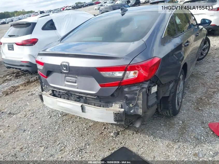 2020 HONDA ACCORD VIN 1HGCV1F45LA155433 — фото 4