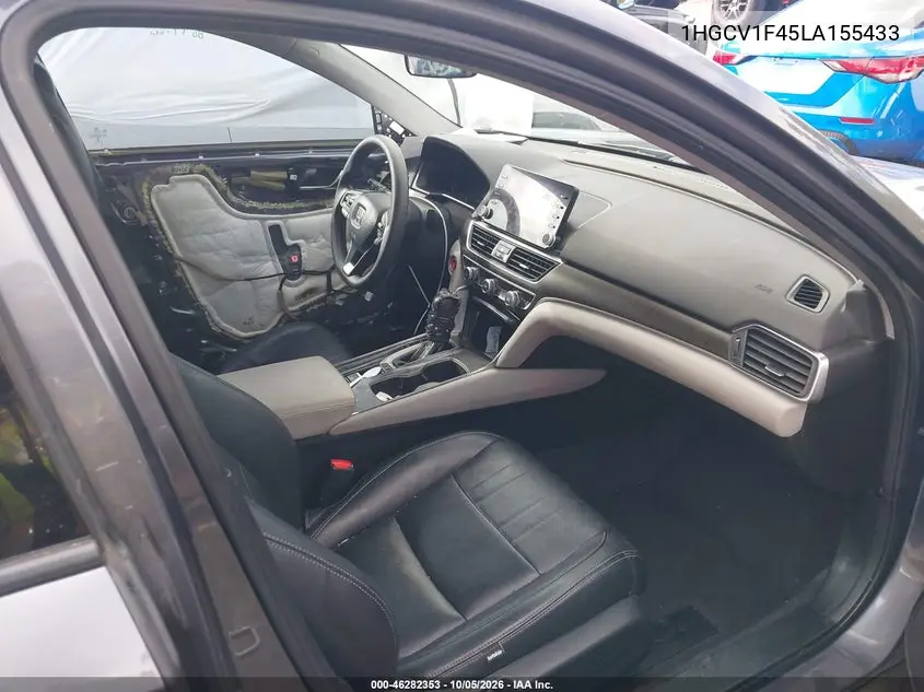 2020 HONDA ACCORD VIN 1HGCV1F45LA155433 — фото 5