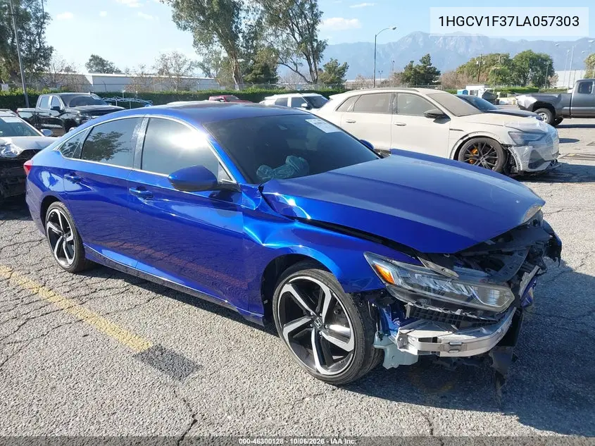 HONDA ACCORD 2020, VIN 1HGCV1F37LA057303