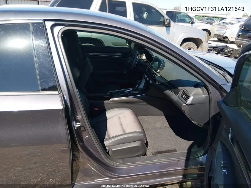 2020 HONDA ACCORD VIN 1HGCV1F31LA121643 — фото 5