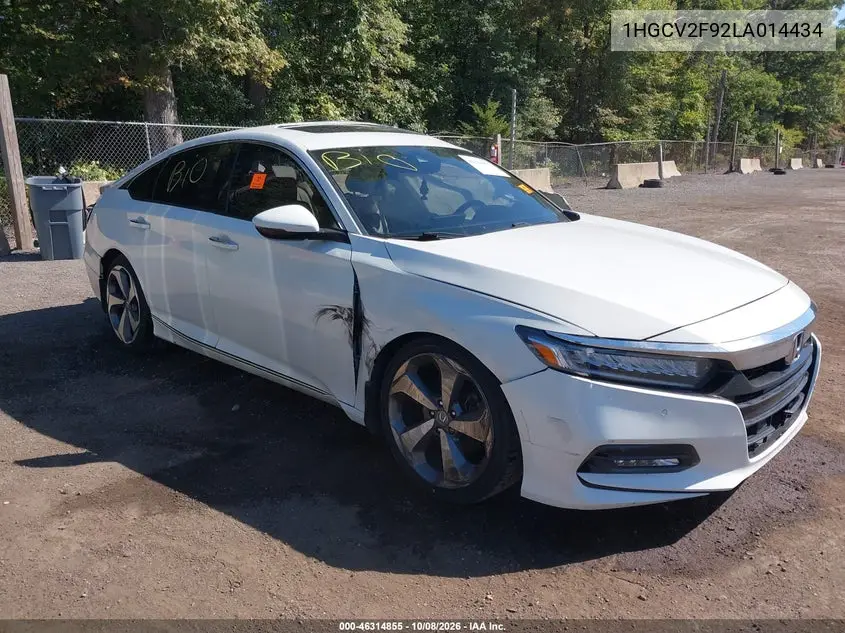 HONDA ACCORD 2020, VIN 1HGCV2F92LA014434