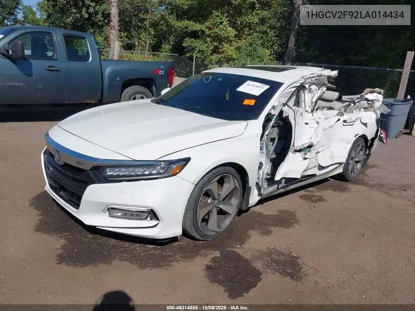2020 HONDA ACCORD VIN 1HGCV2F92LA014434 — фото 2