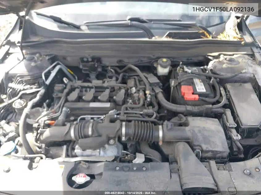 2020 HONDA ACCORD VIN 1HGCV1F50LA092136 — фото 10