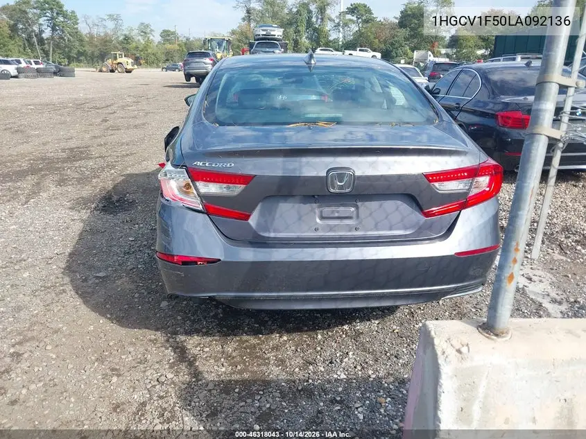 2020 HONDA ACCORD VIN 1HGCV1F50LA092136 — фото 16