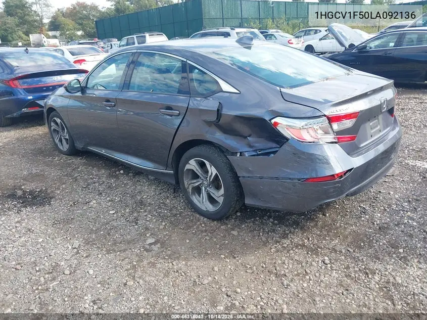 2020 HONDA ACCORD VIN 1HGCV1F50LA092136 — фото 3