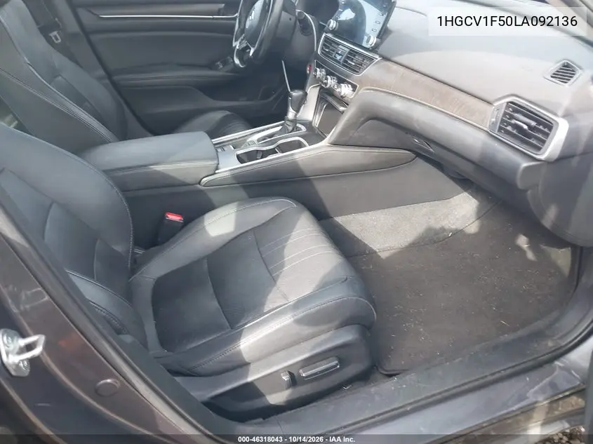2020 HONDA ACCORD VIN 1HGCV1F50LA092136 — фото 5