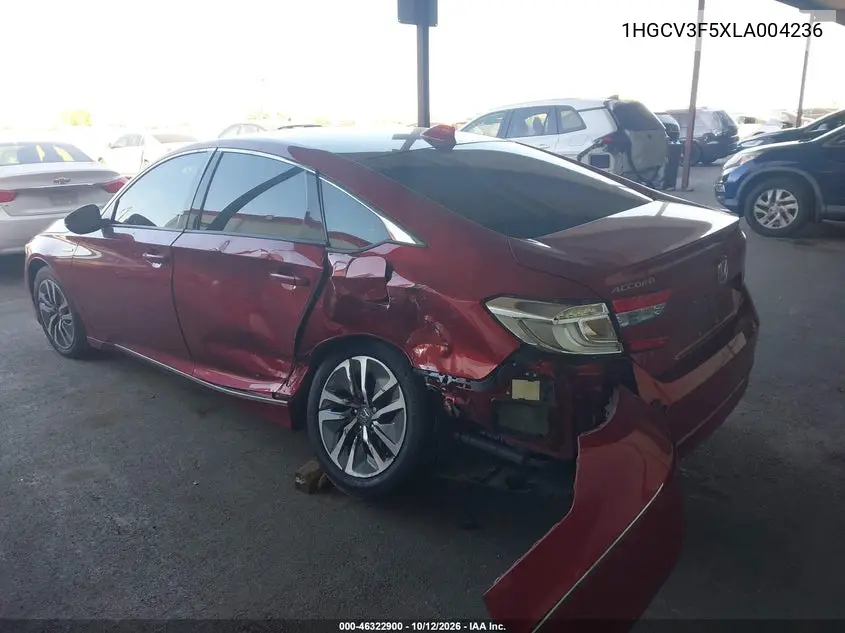 2020 HONDA ACCORD VIN 1HGCV3F5XLA004236 — фото 3