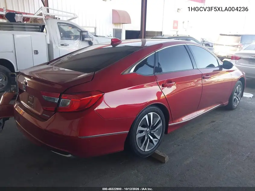 2020 HONDA ACCORD VIN 1HGCV3F5XLA004236 — фото 4