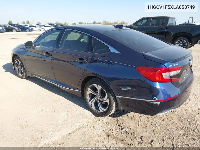2020 HONDA ACCORD VIN 1HGCV1F5XLA050749 — фото 3