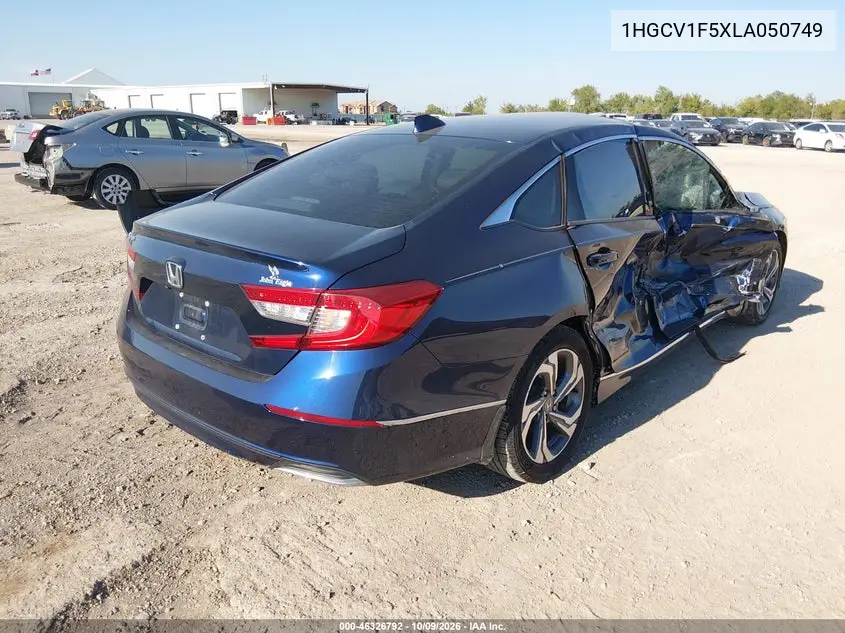 2020 HONDA ACCORD VIN 1HGCV1F5XLA050749 — фото 4