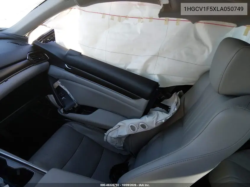 2020 HONDA ACCORD VIN 1HGCV1F5XLA050749 — фото 5