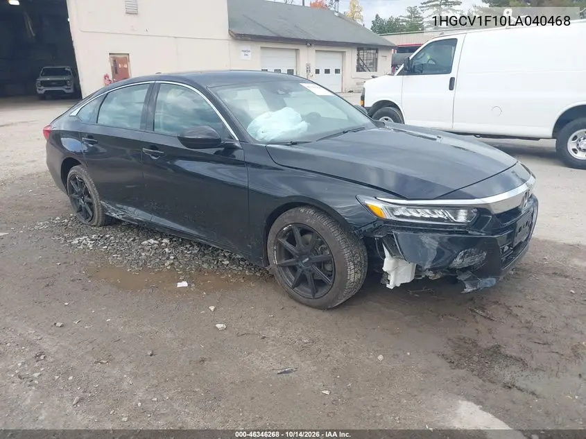 HONDA ACCORD 2020, VIN 1HGCV1F10LA040468