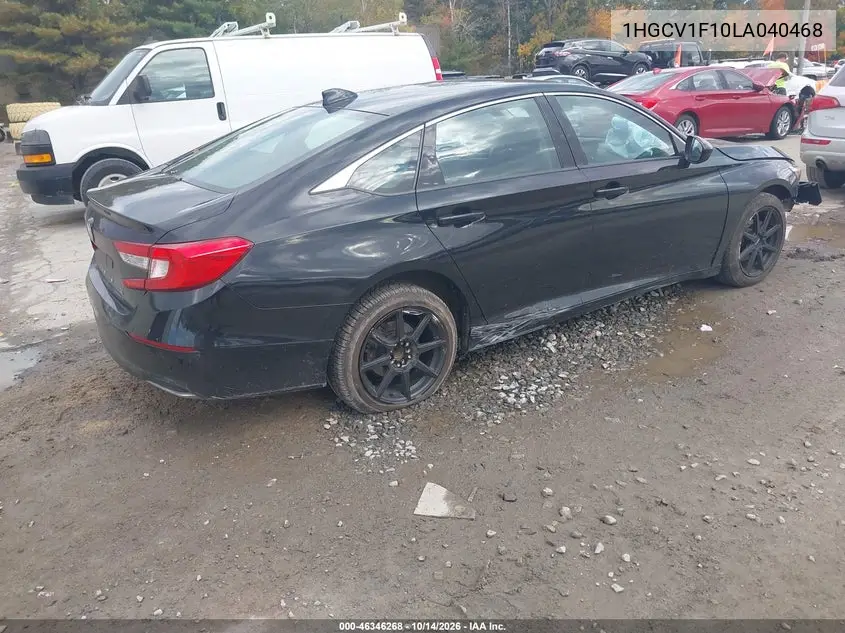 2020 HONDA ACCORD VIN 1HGCV1F10LA040468 — фото 4