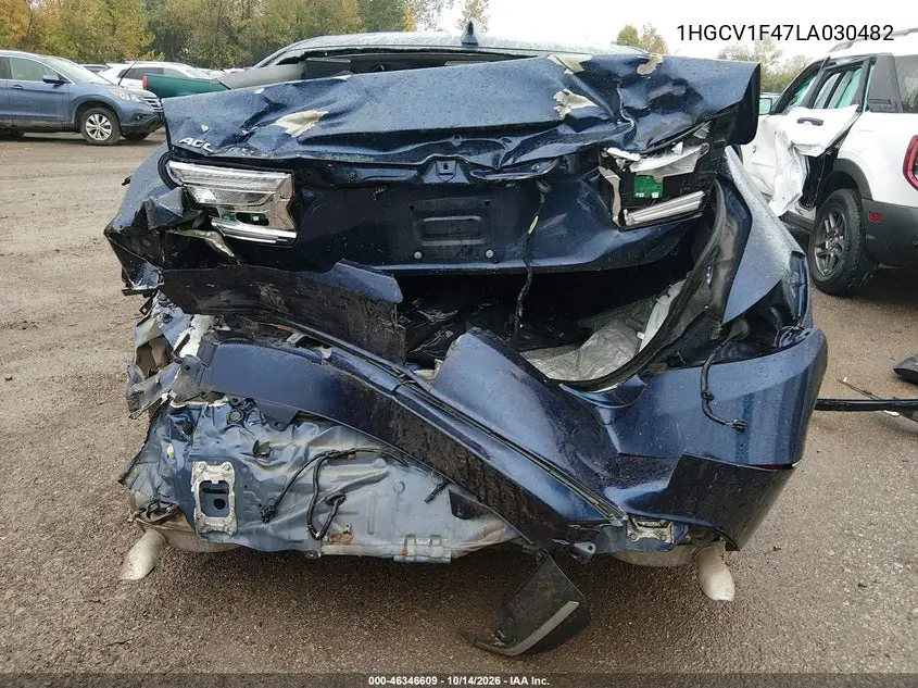 2020 HONDA ACCORD VIN 1HGCV1F47LA030482 — фото 16