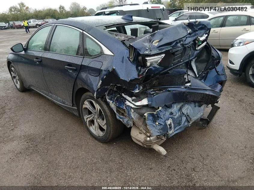 2020 HONDA ACCORD VIN 1HGCV1F47LA030482 — фото 3