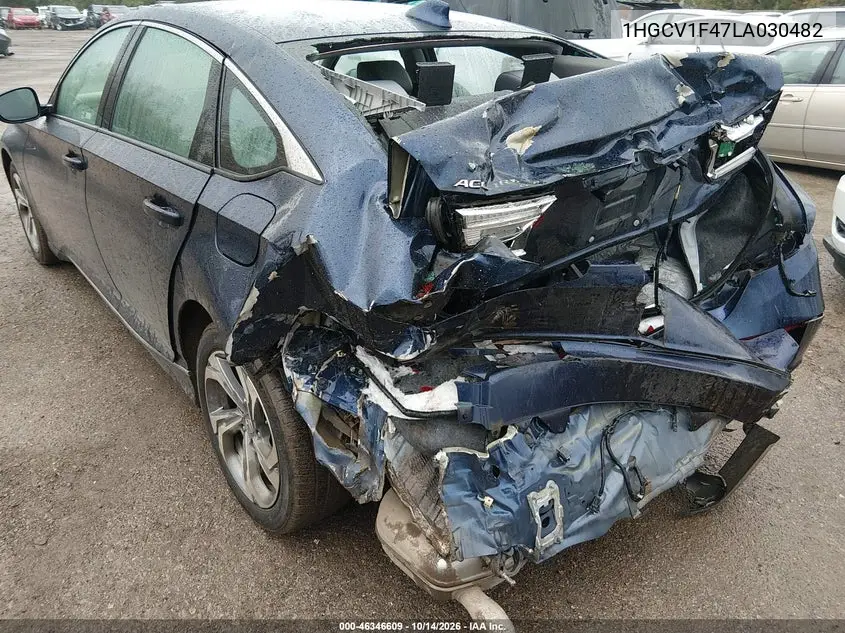 2020 HONDA ACCORD VIN 1HGCV1F47LA030482 — фото 6